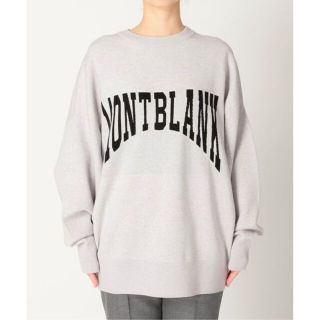 新品 21AW AP STUDIO ロゴジャガードニット