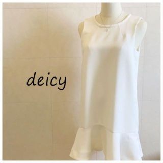 デイシー(deicy)のanikas様★デイシー　deicy 白　ノースリーブワンピ　フレア(ロングワンピース/マキシワンピース)