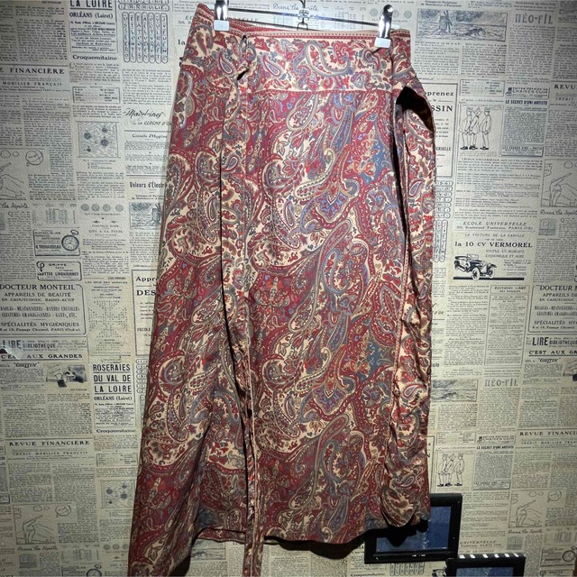Ungrid(アングリッド)のUngrid アングリッド ペイズリー ラップスカート 巻きスカート レディースのスカート(ロングスカート)の商品写真