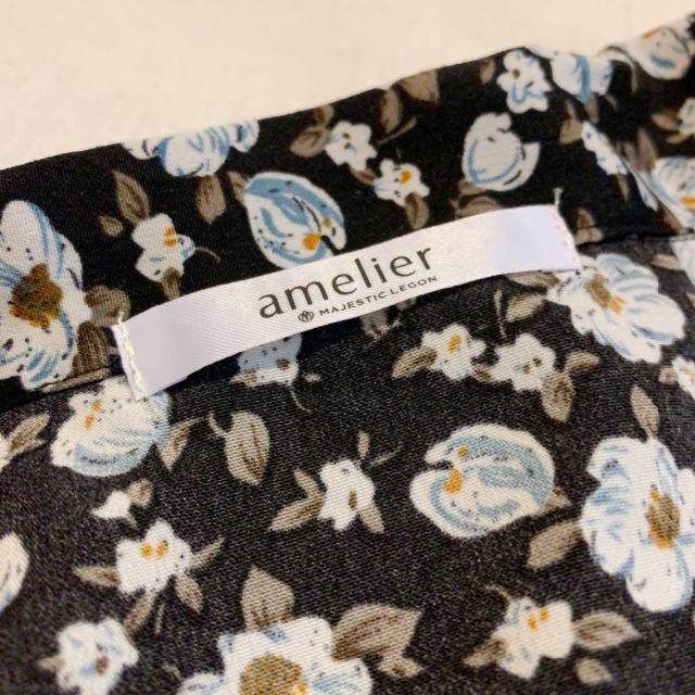 amelier MAJESTIC LEGON(アメリエルマジェスティックレゴン)のamelier majestic legon 花柄カットソー　ブラウス レディースのトップス(シャツ/ブラウス(長袖/七分))の商品写真