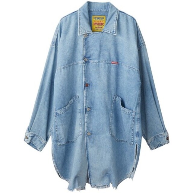 HYSTERIC GLAMOUR(ヒステリックグラマー)のヒステリックグラマー　オーバーサイズデニムシャツ レディースのトップス(シャツ/ブラウス(長袖/七分))の商品写真