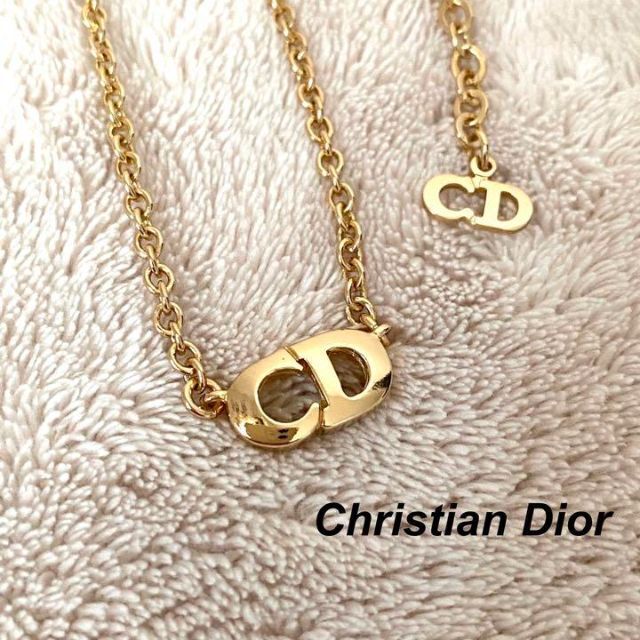 極美品✨ クリスチャンディオール ネックレス CDロゴ ゴールド