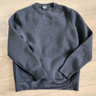 ユニクロ(UNIQLO)のウォッシャブルストレッチミラノリブクルーネックセーター Mサイズ(ニット/セーター)