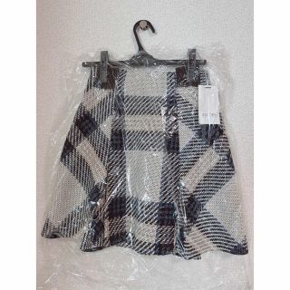 SNIDEL - 【新品.タグ付き】♡スナイデル♡ロービングチェックミニスカート♡アイボリー♡