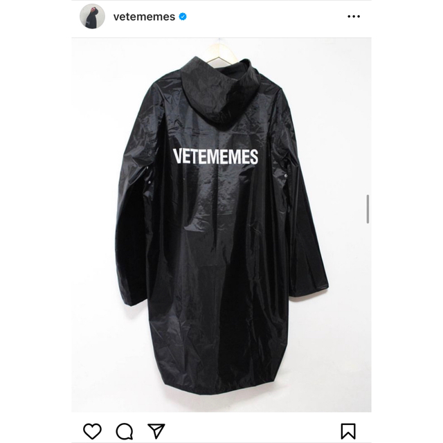 vetememes コート ヴェトミームス vetements ヴェトモン メンズのファッション小物(レインコート)の商品写真
