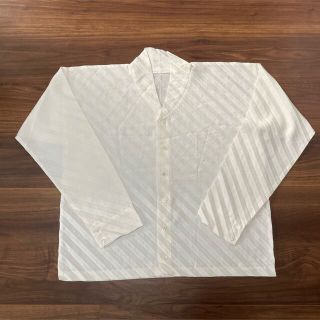 イッセイミヤケ(ISSEY MIYAKE)の【レア】ISSEY MIYAKE プリーツストライプシャツ L(シャツ)