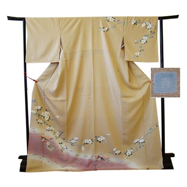 縁」162cm~168cm 新品 作家物 鴛鴦 高級 訪問着 正絹 L964