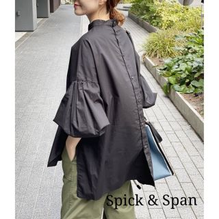 スピックアンドスパン(Spick & Span)の完売品 Spick & Span スタンドカラー ランタンスリーブ ブラウス(シャツ/ブラウス(長袖/七分))