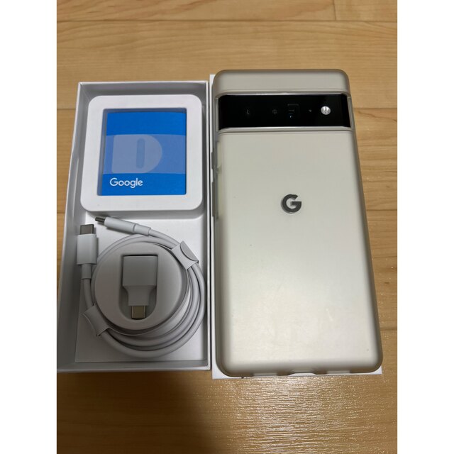 Google Pixel(グーグルピクセル)の美品 Google Pixel6 Pro Cloudy White 128GB スマホ/家電/カメラのスマートフォン/携帯電話(スマートフォン本体)の商品写真