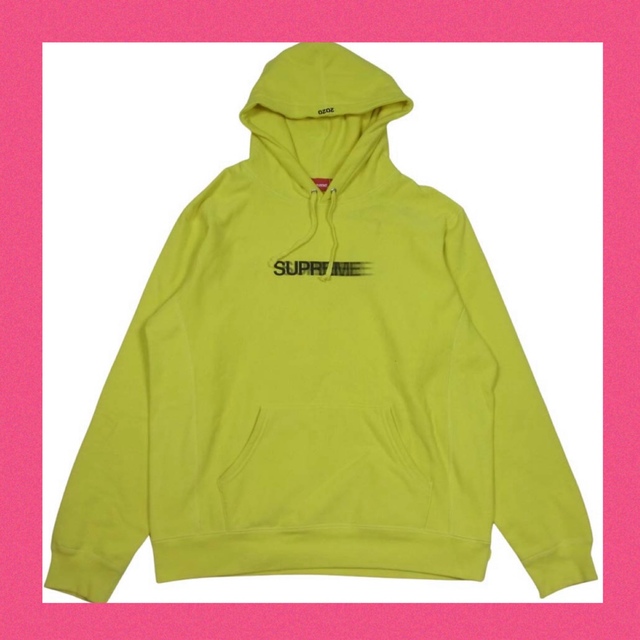 L 本物 supreme motion スウェット パーカー box logo