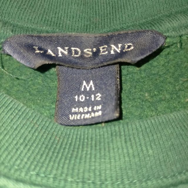 LANDS’END(ランズエンド)の78a ランズエンド スウェット トレーナー裏起毛 企業ロゴ刺繍 病院 ラグラン メンズのトップス(スウェット)の商品写真