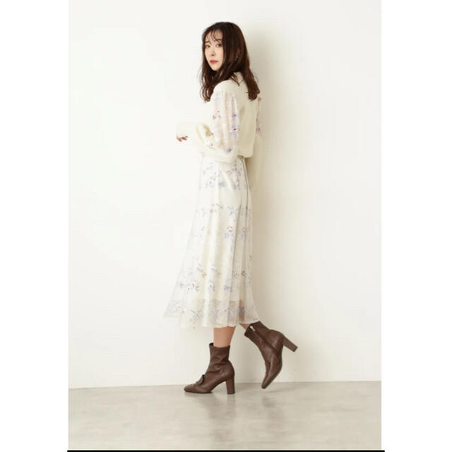 JILLSTUART(ジルスチュアート)のジルスチュアート JILLSTUART ダリアニット&ダリアスカートセット レディースのトップス(ニット/セーター)の商品写真