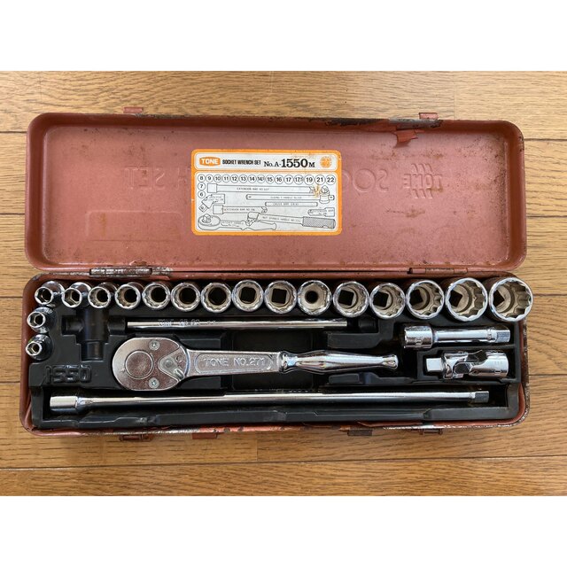 ビンテージ  レトロ TONE SOCKET WRENCH SET 1550M