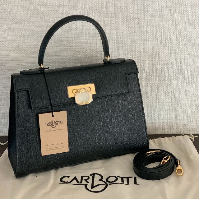 CARBOTTI カルボッティ ELENA243 ハンドバッグ BLACK-