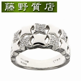 ミキモト(MIKIMOTO)のミキモト MIKIMOTO ダイヤリング 指輪 プラチナ PT950 ダイヤ 0.16ct 約14号 8514(リング(指輪))