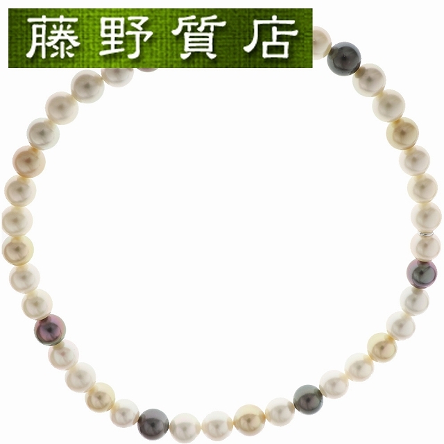 MIKIMOTO   美品ミキモト MIKIMOTO マルチカラー パール ネックレス