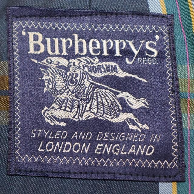 BURBERRY(バーバリー)のBurberrys ロングトレンチコート XL相当 ネイビー 大きいサイズ レディースのジャケット/アウター(ロングコート)の商品写真