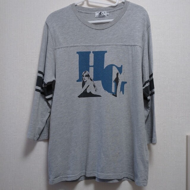 HYSTERIC GLAMOUR(ヒステリックグラマー)の★ ヒステリックグラマー ★ メンズ 7分袖 Tシャツ グレー  L メンズのトップス(Tシャツ/カットソー(七分/長袖))の商品写真