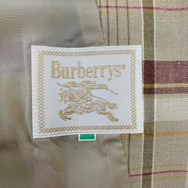 Burberrys 金ボタンチェックジャケット M 2Bシングルジャケット vespa