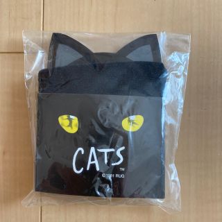 劇団四季●新品 CATS キャッツ●ハンドタオル ハンカチ ケース付　レア(キャラクターグッズ)