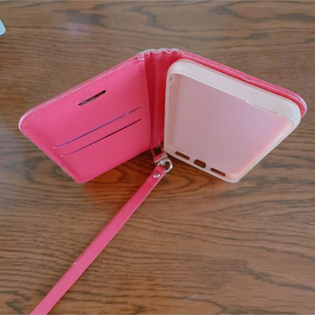 iPhone(アイフォーン)のiPhone8 SE カバー　手帳型カバー　ピンク スマホ/家電/カメラのスマホアクセサリー(iPhoneケース)の商品写真