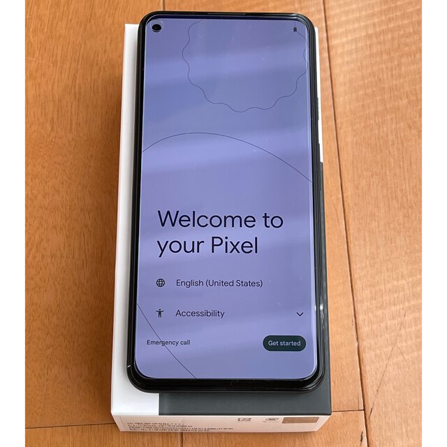 Pixel5a (5G)  Mostly Black 128GB 純正ケース付スマートフォン本体