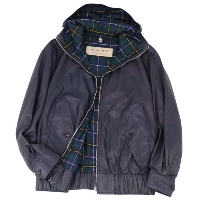 受注生産品】 - BURBERRY 美品 ネイビー 46(S相当) アウター 裏