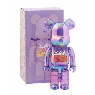 メディコムトイ(MEDICOM TOY)のBE@RBRICK X-girl CLEAR PURPLE 1000％ (その他)