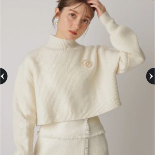 新品タグ付】アプワイザーリッシェ ウールカシミヤショートニット-