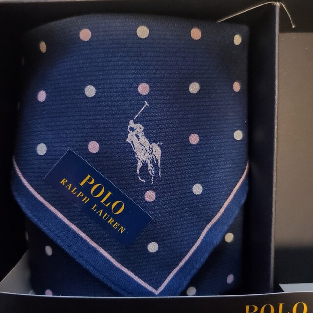 POLO RALPH LAUREN(ポロラルフローレン)の新品未使用　ラルフローレン　ハンカチ メンズのファッション小物(ハンカチ/ポケットチーフ)の商品写真