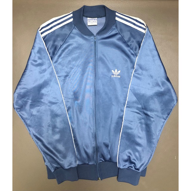 超レアカラー 80s adidas ATP ジャージ USA製 ブルーグレー L-