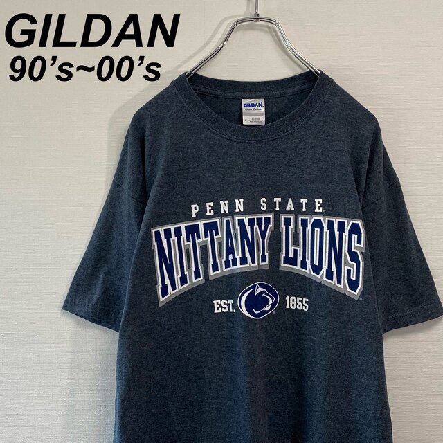 GILDAN(ギルタン)の古着 90s~00s ギルダン Tシャツ L ホンデュラス製 ペンシルバニア大学 メンズのトップス(Tシャツ/カットソー(半袖/袖なし))の商品写真