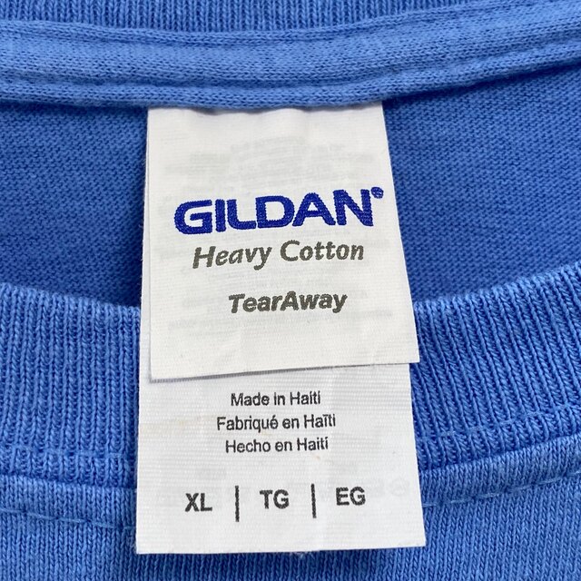 GILDAN(ギルタン)の古着 ギルダン カロライナ 半袖 Tシャツ XL ハイチ製 英字ロゴ メンズのトップス(Tシャツ/カットソー(半袖/袖なし))の商品写真