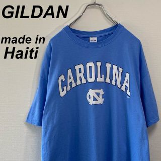 ギルタン(GILDAN)の古着 ギルダン カロライナ 半袖 Tシャツ XL ハイチ製 英字ロゴ(Tシャツ/カットソー(半袖/袖なし))