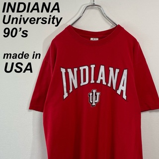 古着 USA製 80s~90s ソフィ Tシャツ インディアナ大学 オンス高め(Tシャツ/カットソー(半袖/袖なし))
