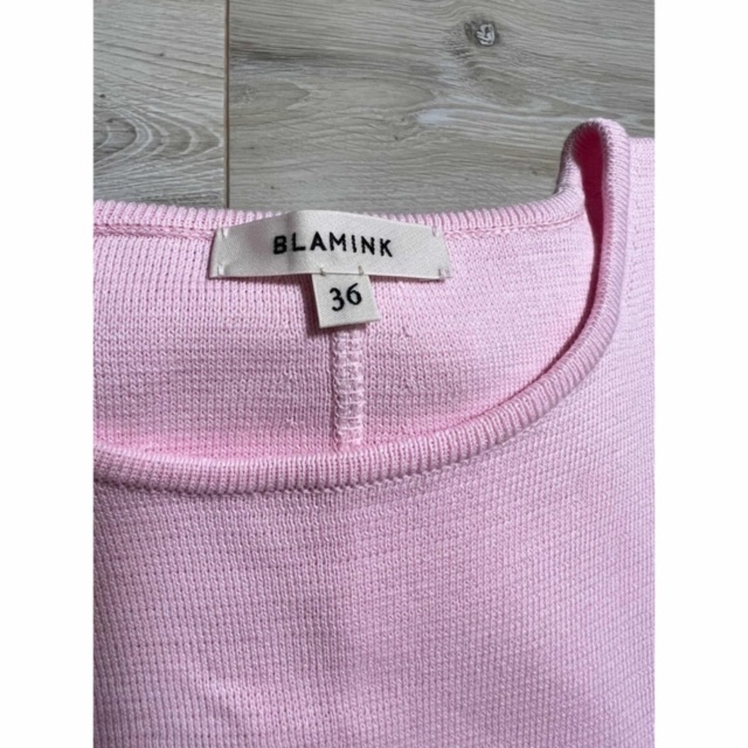 大好き BLAMINK 東原亜希さん私物着用 トップス ピンク 美品