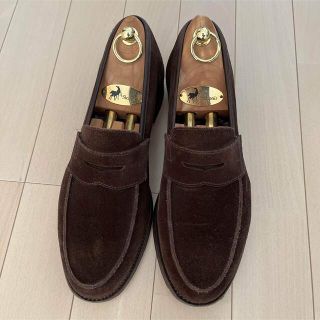 クロケットアンドジョーンズ(Crockett&Jones)のクロケットアンドジョーンズ スエードローファー　Sleipnirシューツリー付き(ドレス/ビジネス)