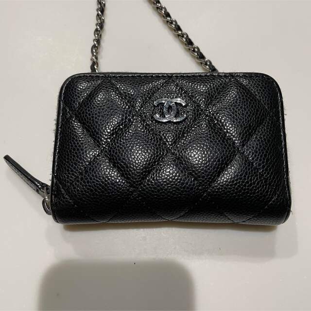 レア シャネル CHANEL チェーンウォレット キャビアスキン 【特別訳
