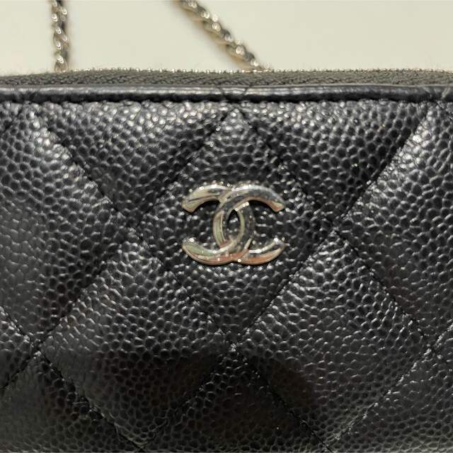 レア シャネル CHANEL チェーンウォレット キャビアスキン 【特別訳