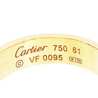 Cartier - カルティエ ラブリング K18YG イエローゴールド ＃61 約20.5 ...