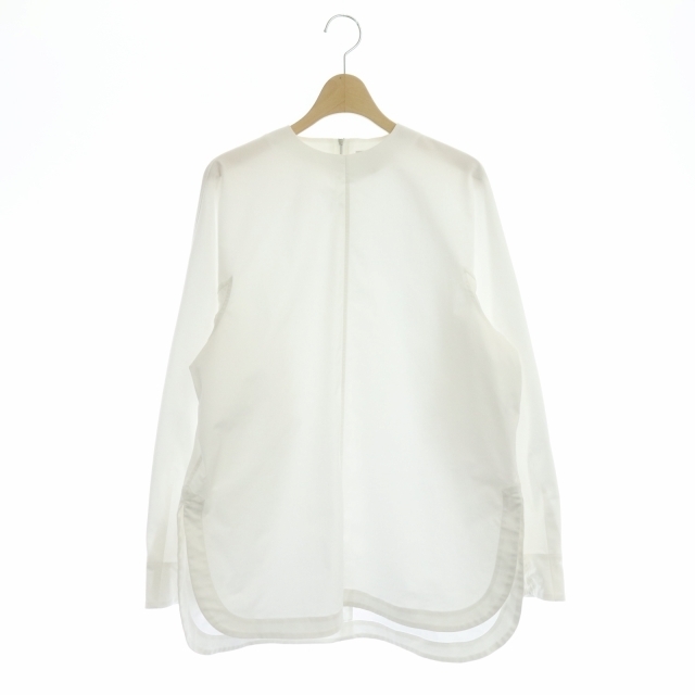 56cm着丈ハイク HYKE 21SS TASLAN TWILL TOP ブラウス 1 白