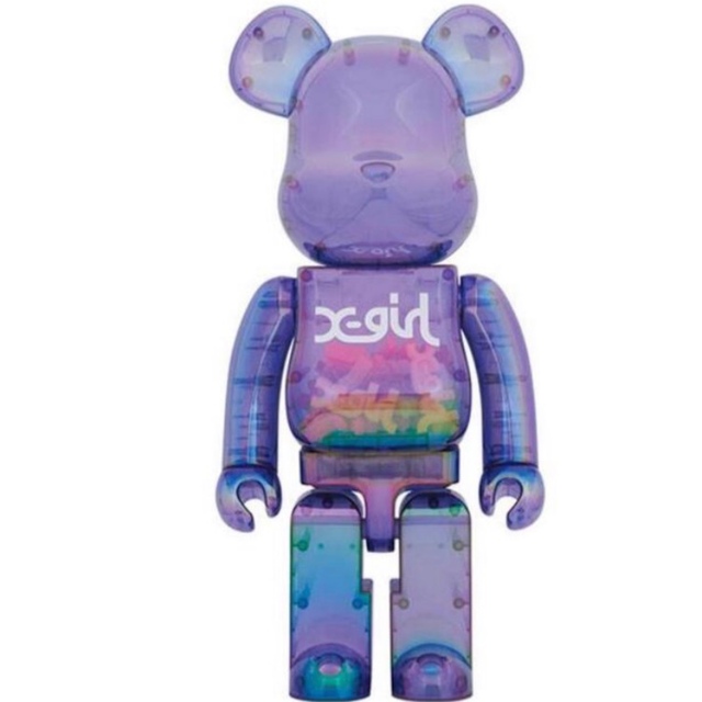 BE@RBRICK X-girl CLEAR PURPLE 1000% | www.causus.be