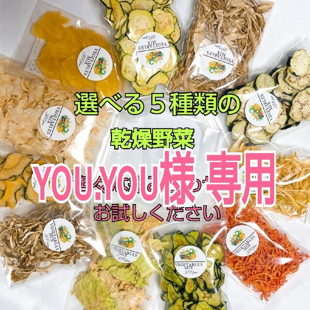 野菜たっぷり【選べる５選の乾燥野菜】プレゼントに♪ドライベジ無添加 無着色 食品/飲料/酒の食品(野菜)の商品写真