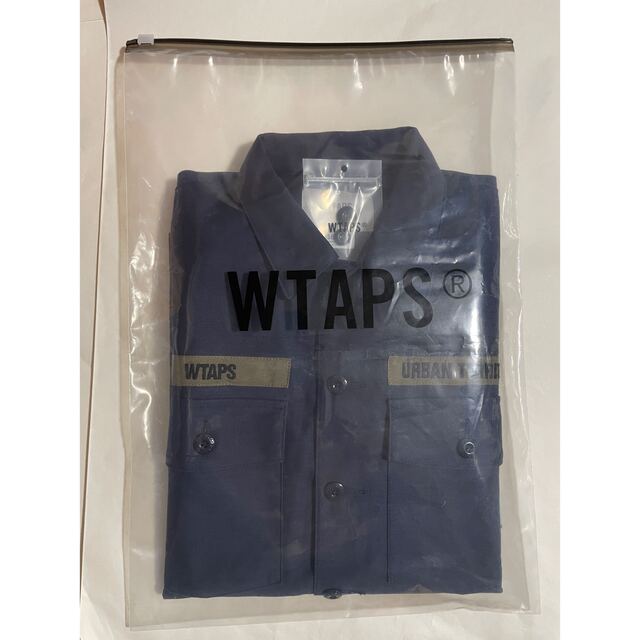 S WTAPS 20AW BUDS LS COTTON SATIN NAVY