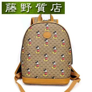 グッチ(Gucci)の（未使用）グッチ GUCCI ミッキー リュック バックパック バッグ ディズニーコラボ ミニGGスプリーム  箱 Disney 552884 8281(リュック/バックパック)