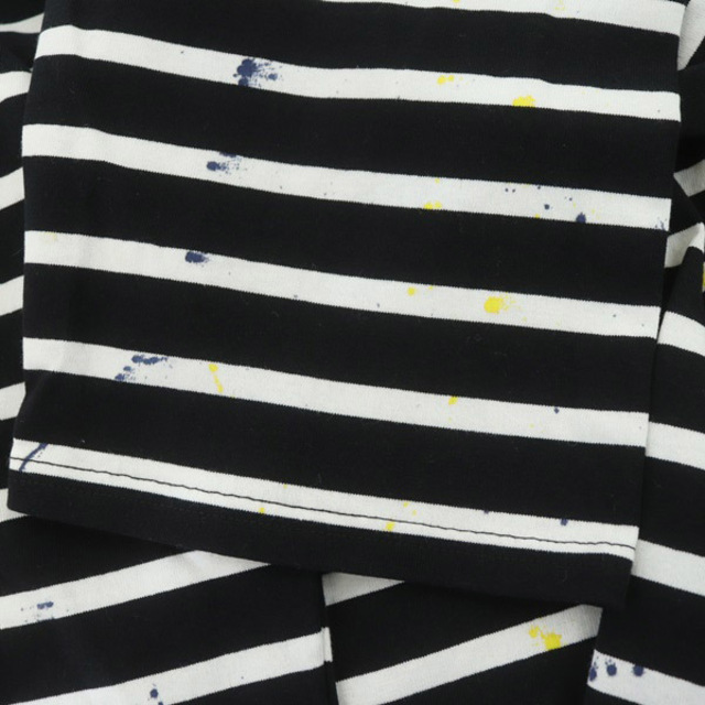 niko and...(ニコアンド)のニコアンド スプラッシュバスクボーダーロンT Tシャツ カットソー 長袖 ワイド レディースのトップス(Tシャツ(長袖/七分))の商品写真