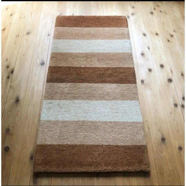 このサイズラスト一点‼️ ウールギャベ60×120cmキッチンマットサイズ 新品