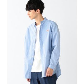 ダントン(DANTON)のDANTON × BEAMS ポプリン バンドカラーシャツ　40(シャツ)