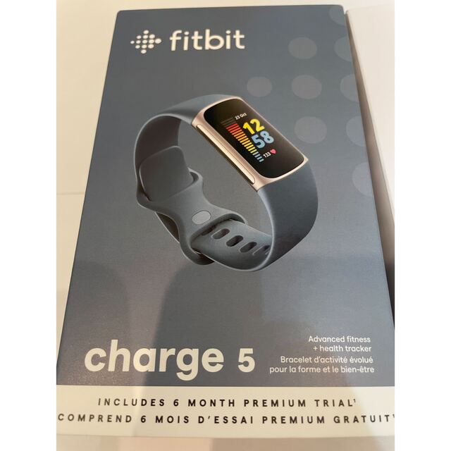 【美品】Fitbit Charge 5 トラッカー スチールブルー/プラチナ
