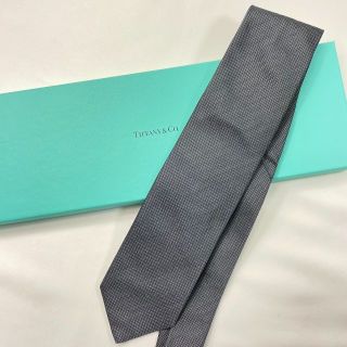 ティファニー(Tiffany & Co.)のTiffany ティファニー シルク製 ダイアモンドポイント ネクタイ(ネクタイ)